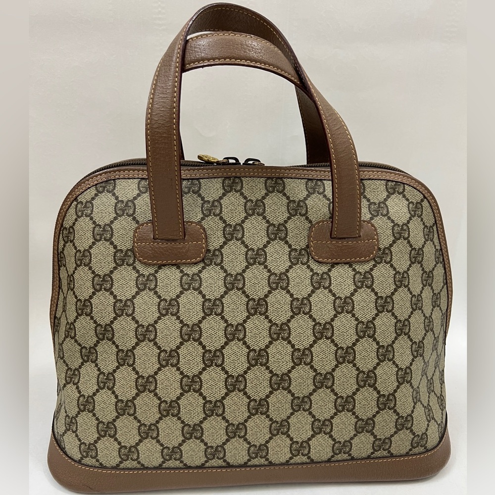 Gucci Vintage GG Supreme Monogram Domed Satchel Bag - Picture 3 of 11